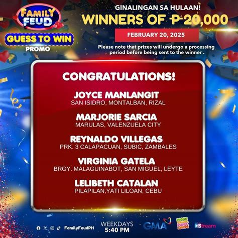 family feud guess to win promo today may 14 2024|Family Feud Philippines: May 14, 2024 .